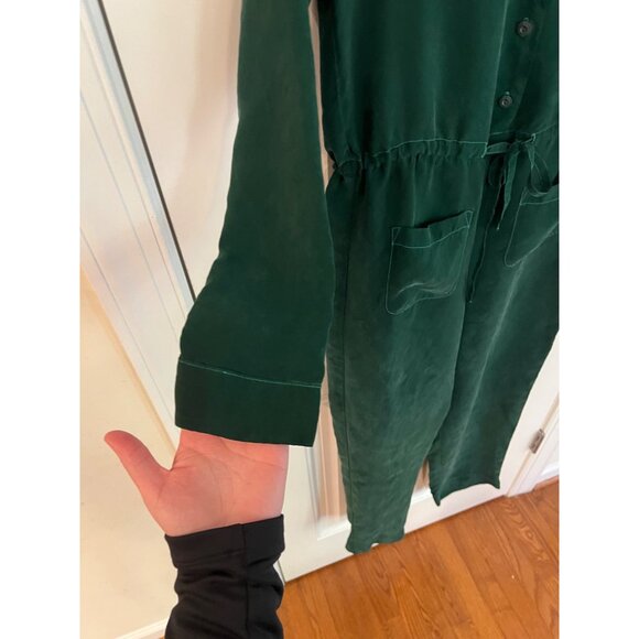 Anthropologie Corey Lynn Calter Talia Soft‎ Cupro Green Jumpsuit Size XS - Picture 6 of 8